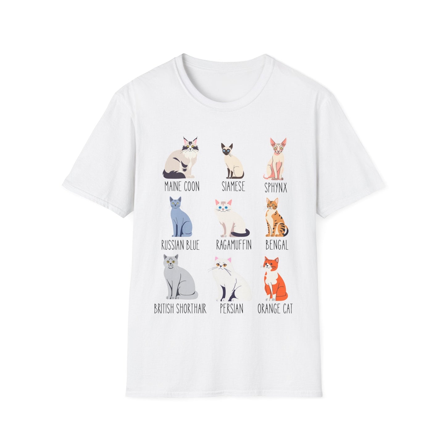 Cat Breed Showcase T-Shirt