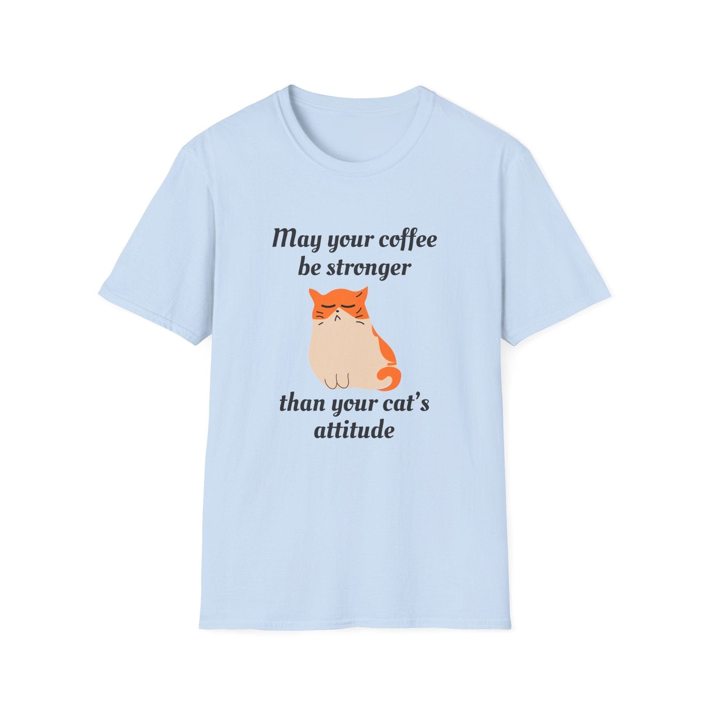 Strong Coffee, Sassy Cat T-Shirt