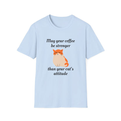 Strong Coffee, Sassy Cat T-Shirt