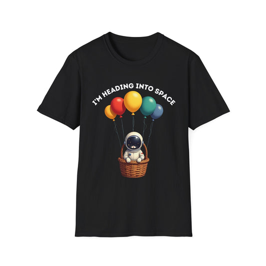Space Kitty Balloon Ride T-Shirt