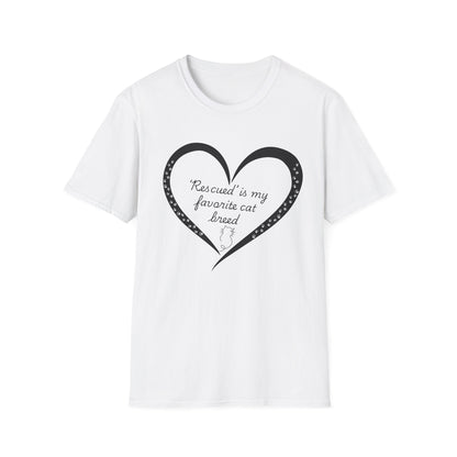 ‘Rescued’ Is My Favorite Cat Breed T-Shirt