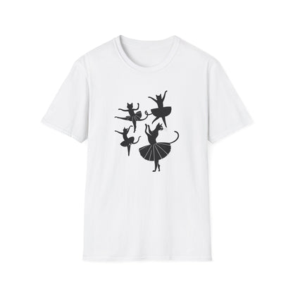 Ballet Cat Silhouette Dance T-Shirt
