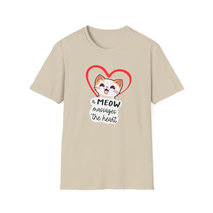 Heart Massaging Meow Cat T-Shirt