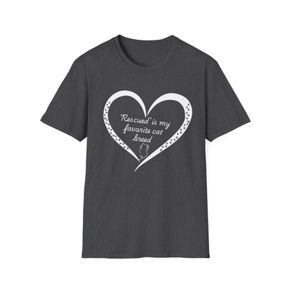‘Rescued’ Is My Favorite Cat Breed T-Shirt
