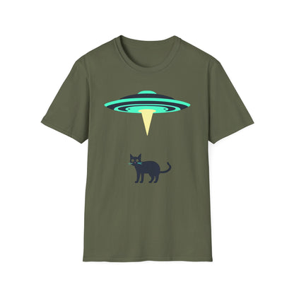 Abducted By Aliens Cat T-Shirt