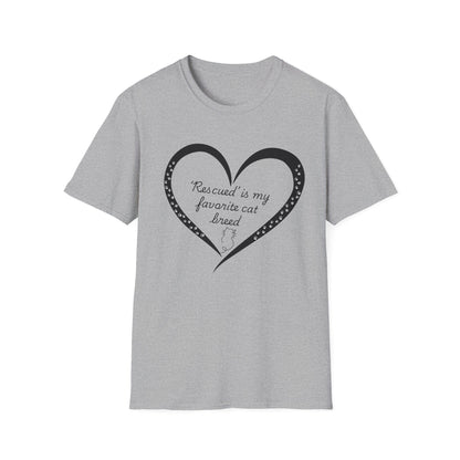 ‘Rescued’ Is My Favorite Cat Breed T-Shirt