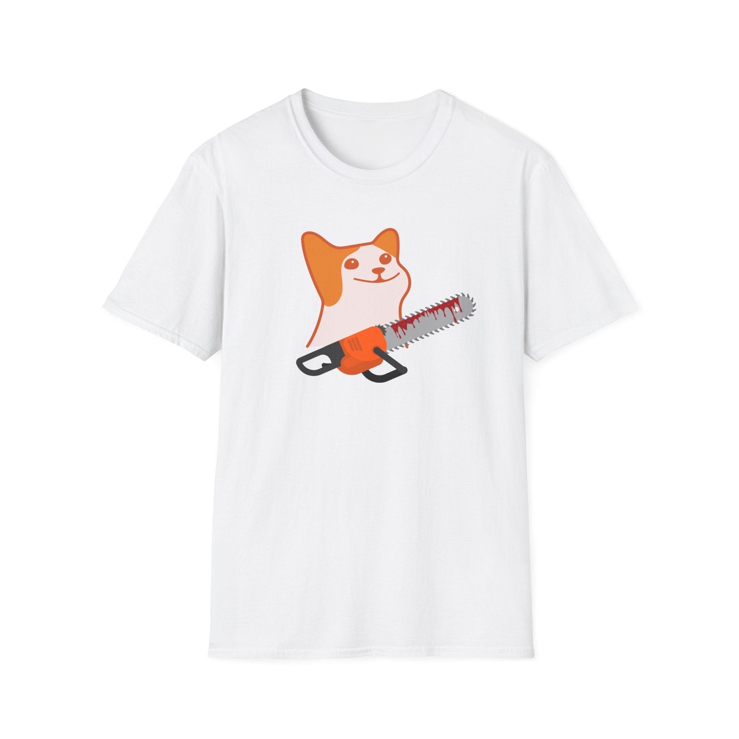 Creepy Cat With Chainsaw T-Shirt