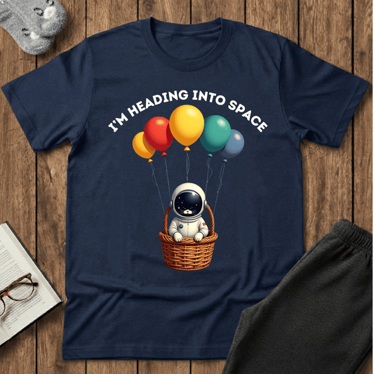 Space Kitty Balloon Ride T-Shirt