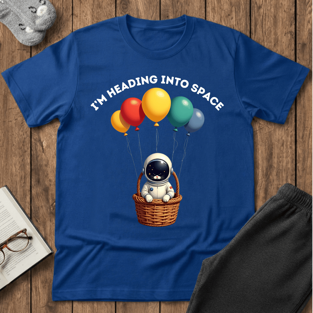 Space Kitty Balloon Ride T-Shirt