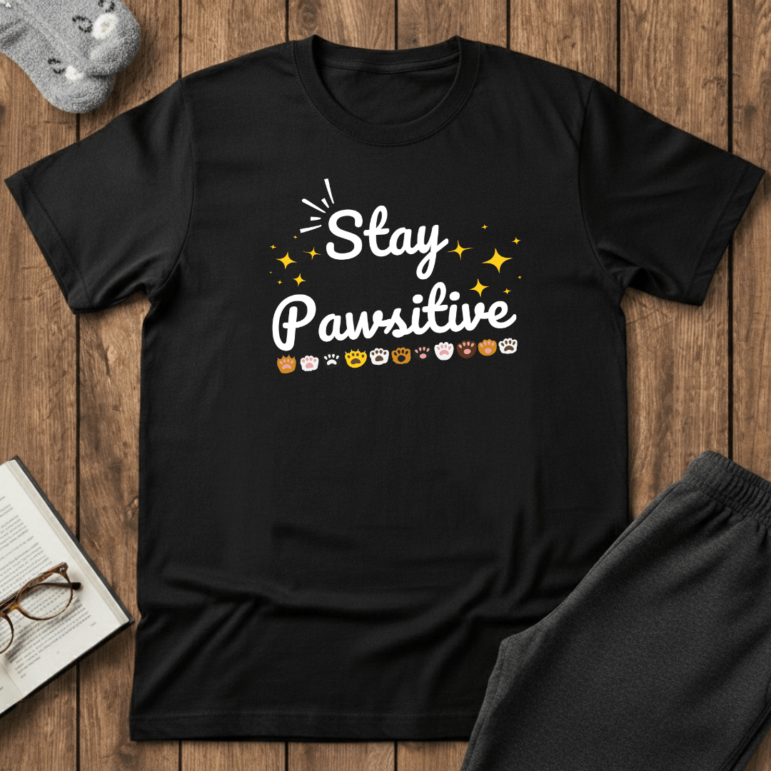 Stay Pawsitive T-Shirt