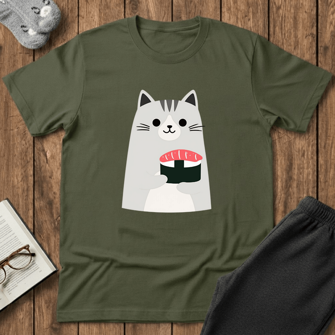 Sushi Cat Delight T-Shirt