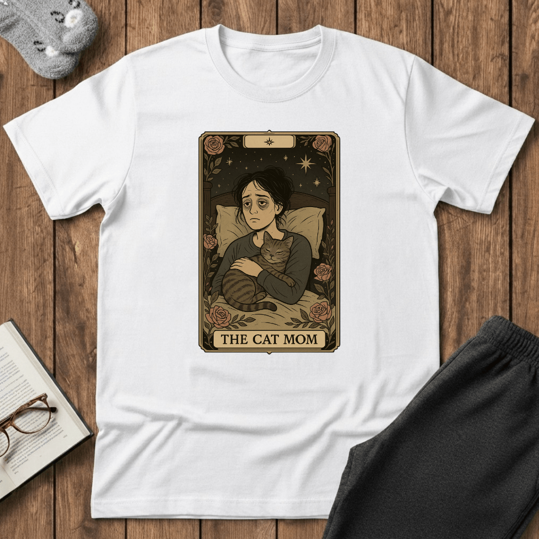 The Cat Mom Tarot Card T-Shirt