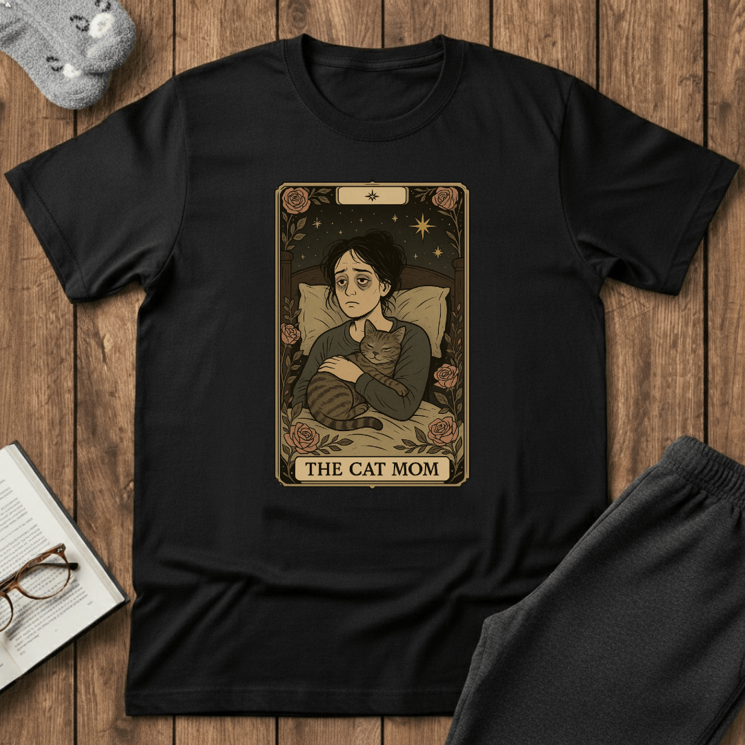 The Cat Mom Tarot Card T-Shirt