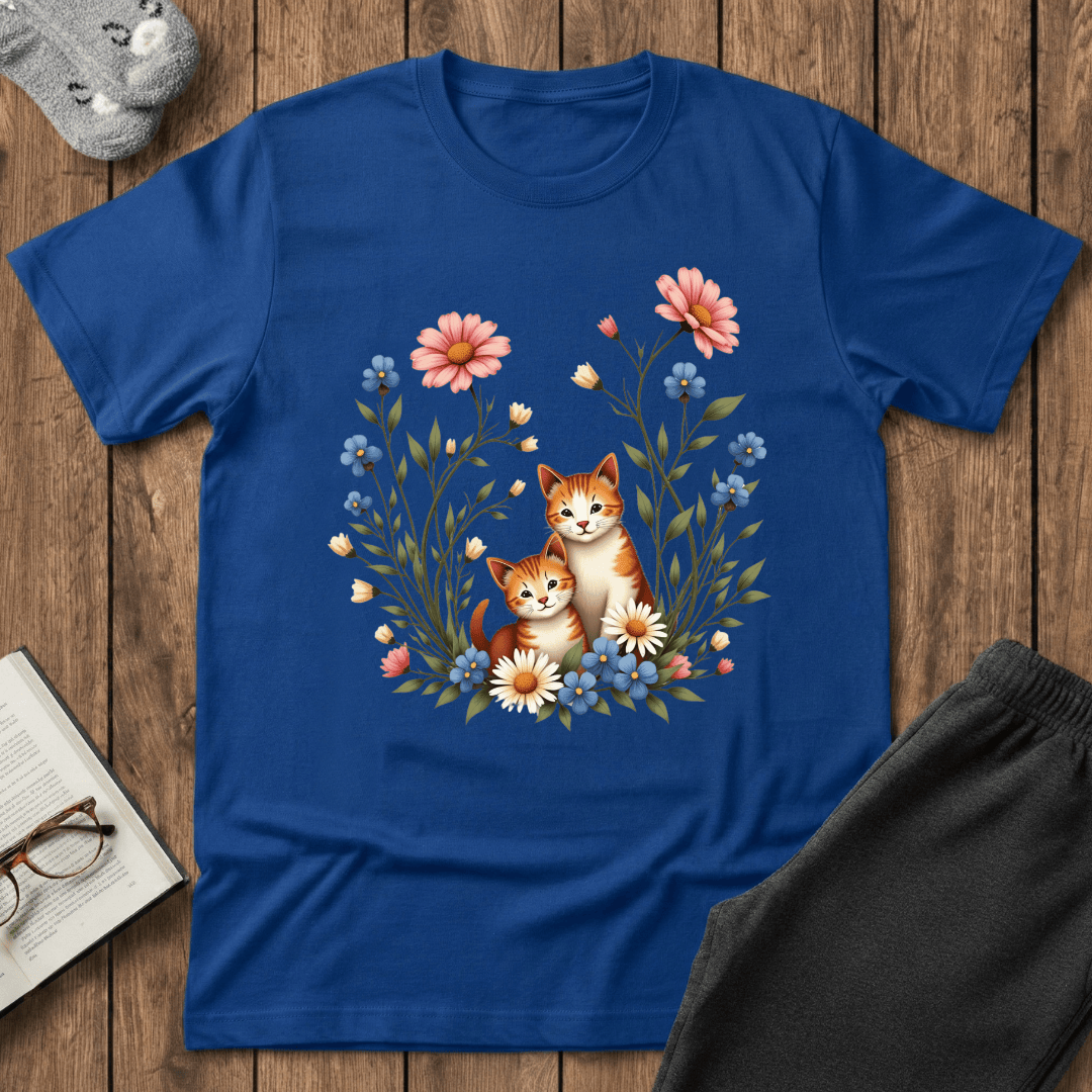 Two Cute Kitties in Bloom T-Shirt