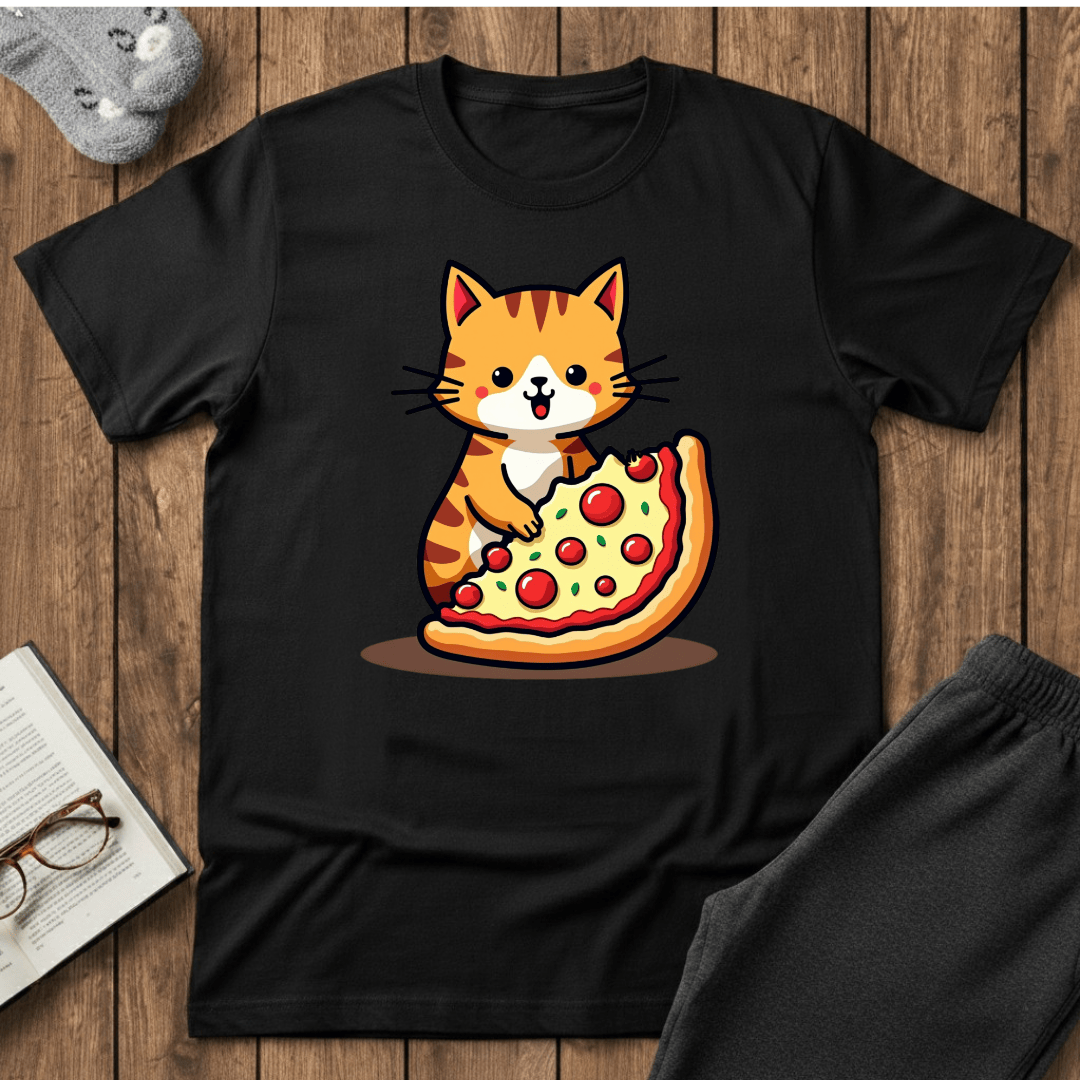 Pizza My Heart Cat T-Shirt