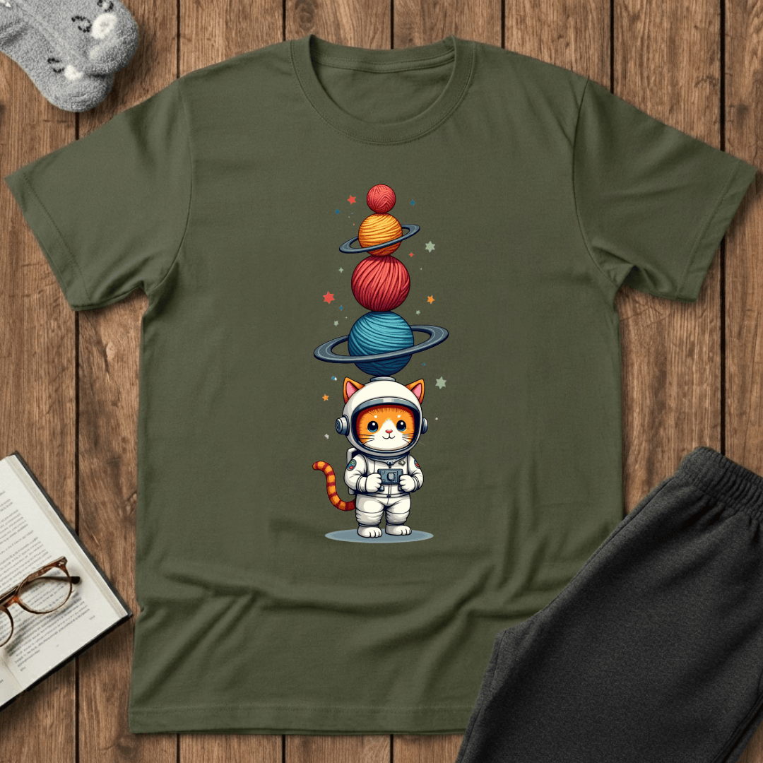 Yarniverse Explorer Cat T-Shirt