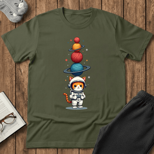 Yarniverse Explorer Cat T-Shirt