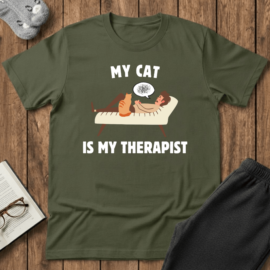 My Cat is My Therapist T-shirt
