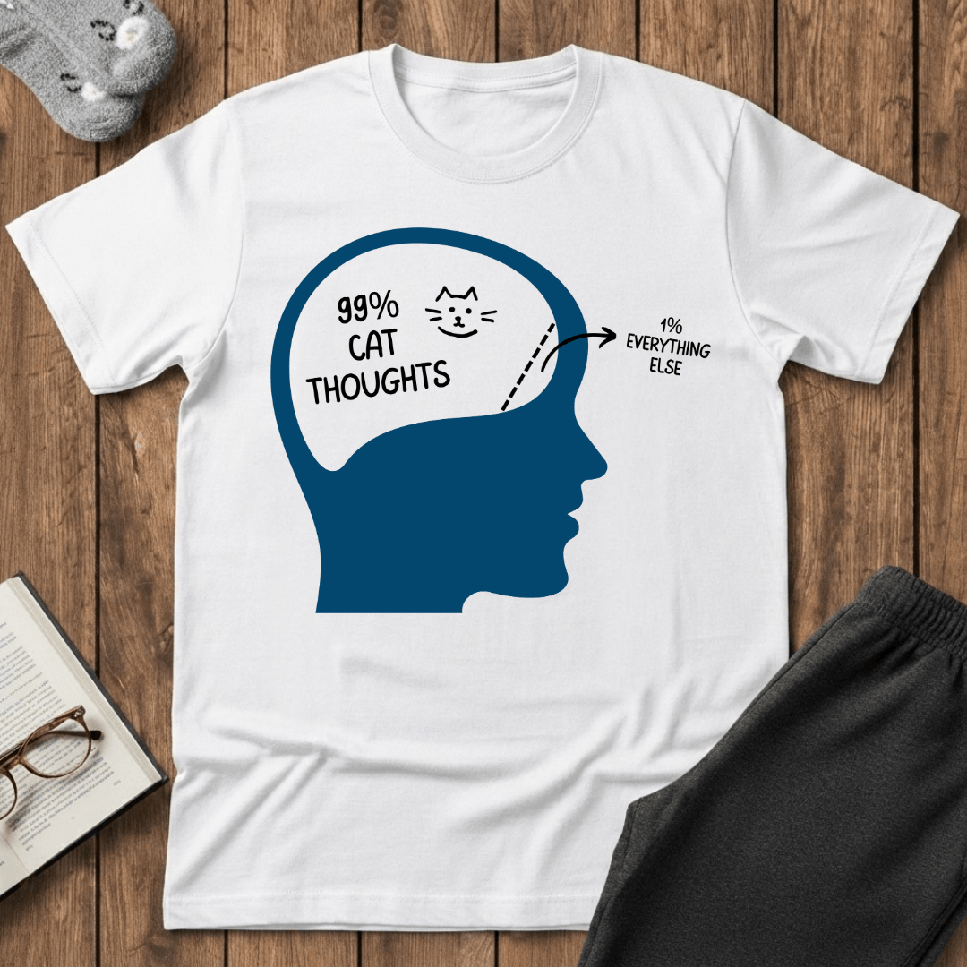 99% Cat Thoughts T-Shirt