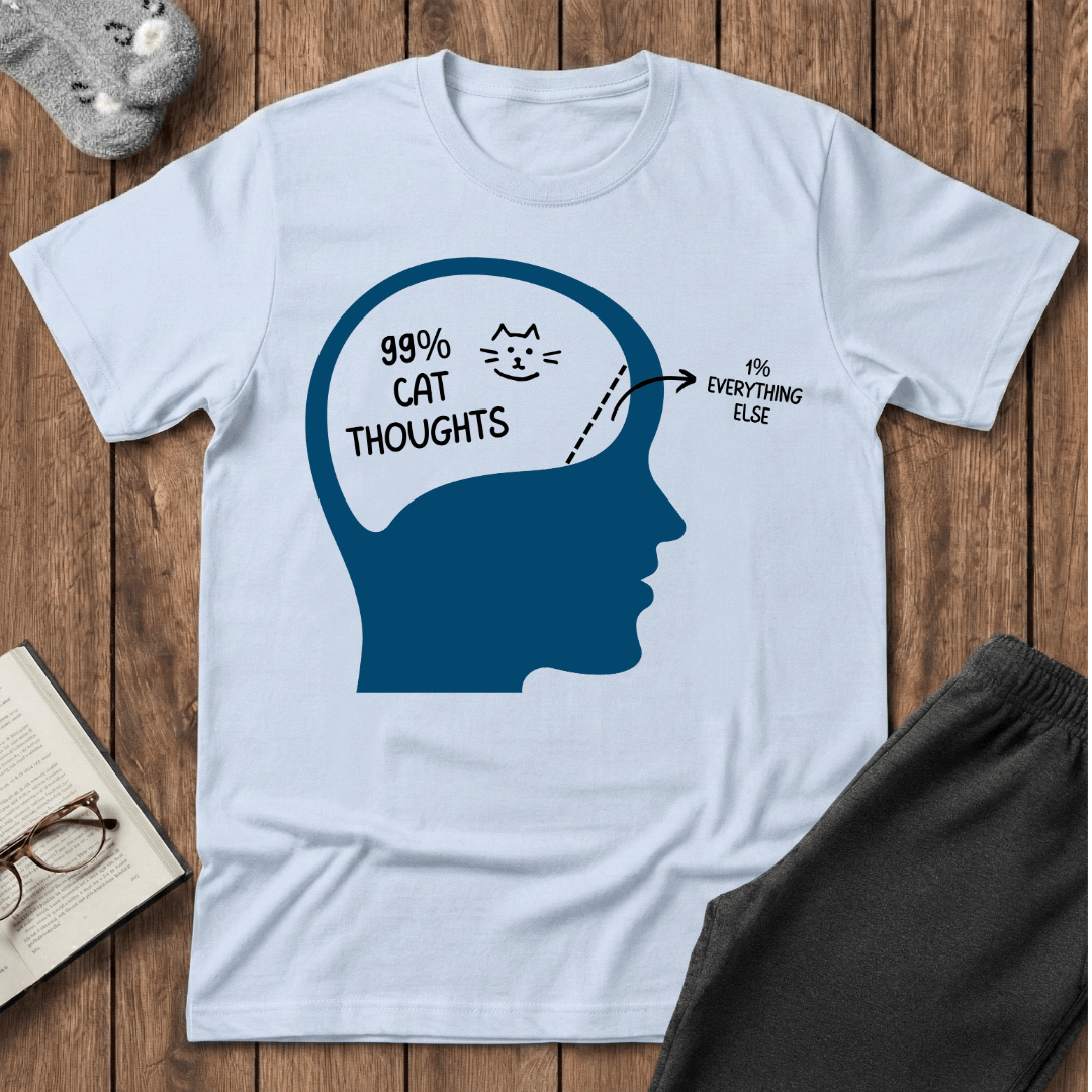 99% Cat Thoughts T-Shirt