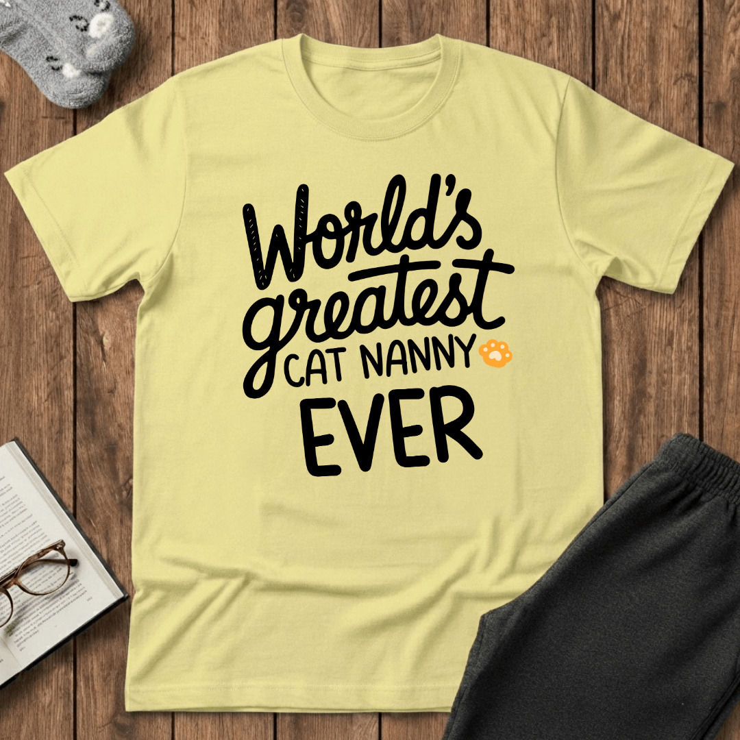 World’s Greatest Cat Nanny Ever T-Shirt