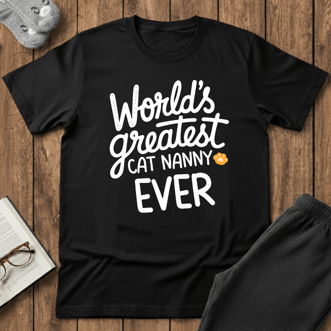 World’s Greatest Cat Nanny Ever T-Shirt