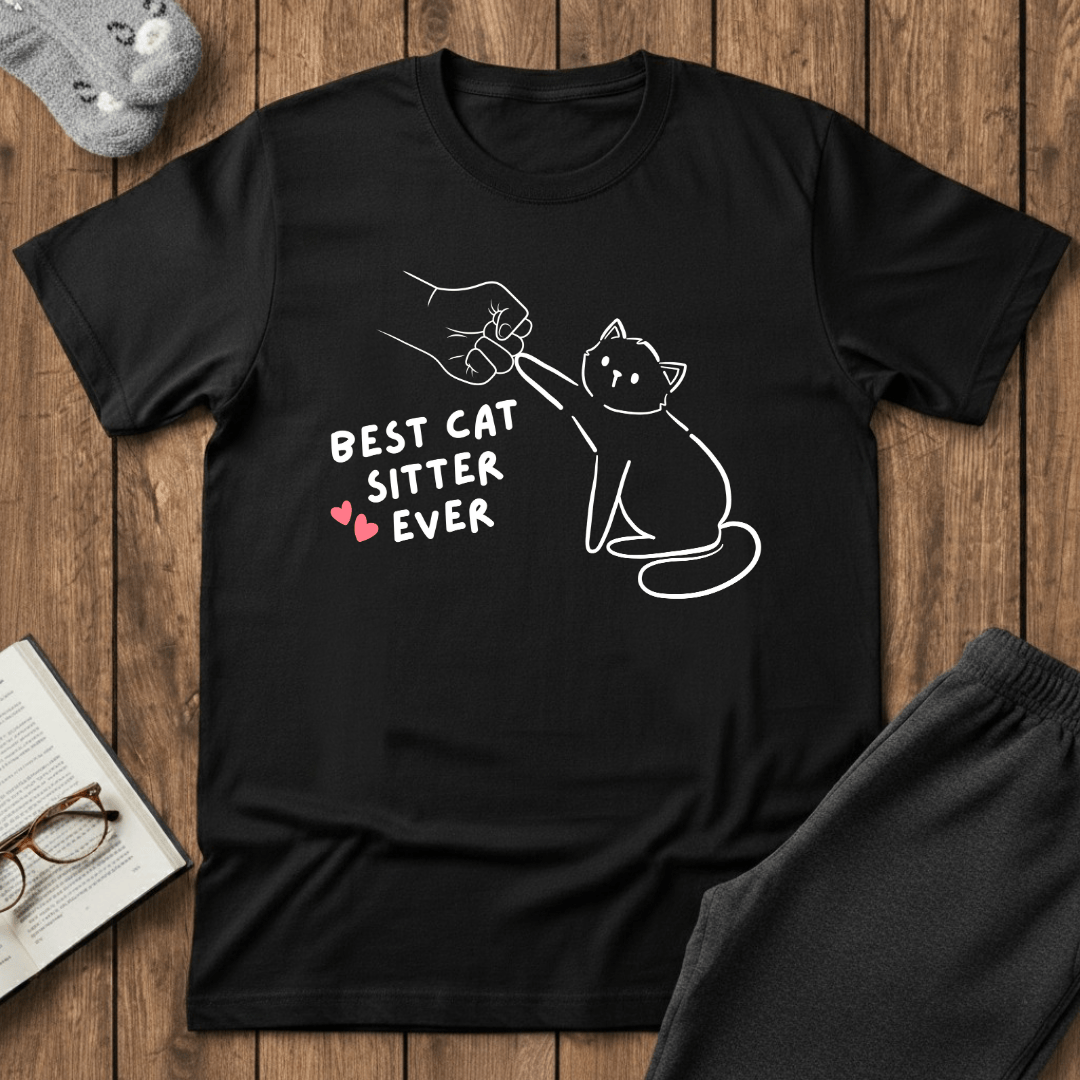Best Cat Sitter Ever Fist Bump T-Shirt