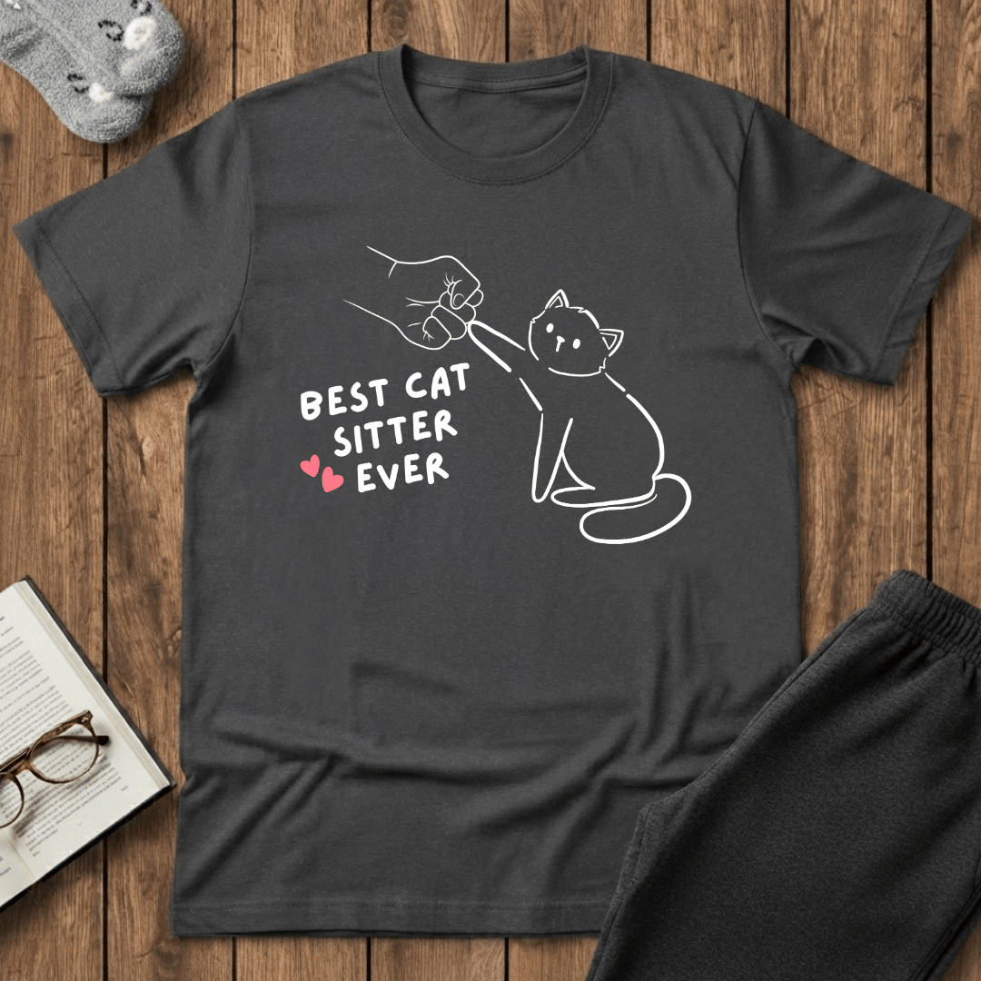 Best Cat Sitter Ever Fist Bump T-Shirt