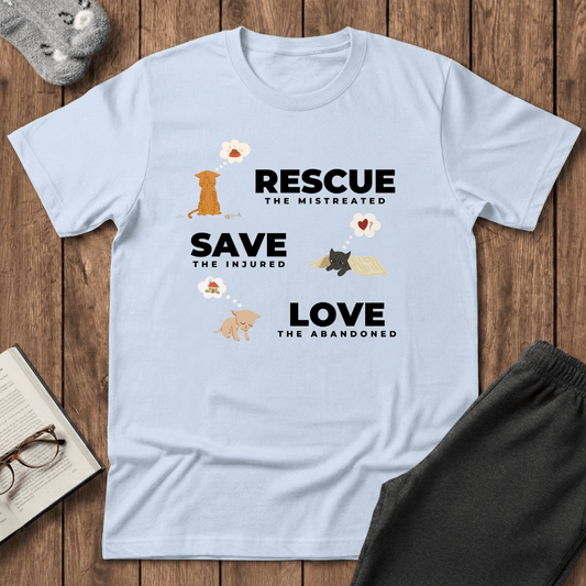 Rescue Save Love Cats T-Shirt