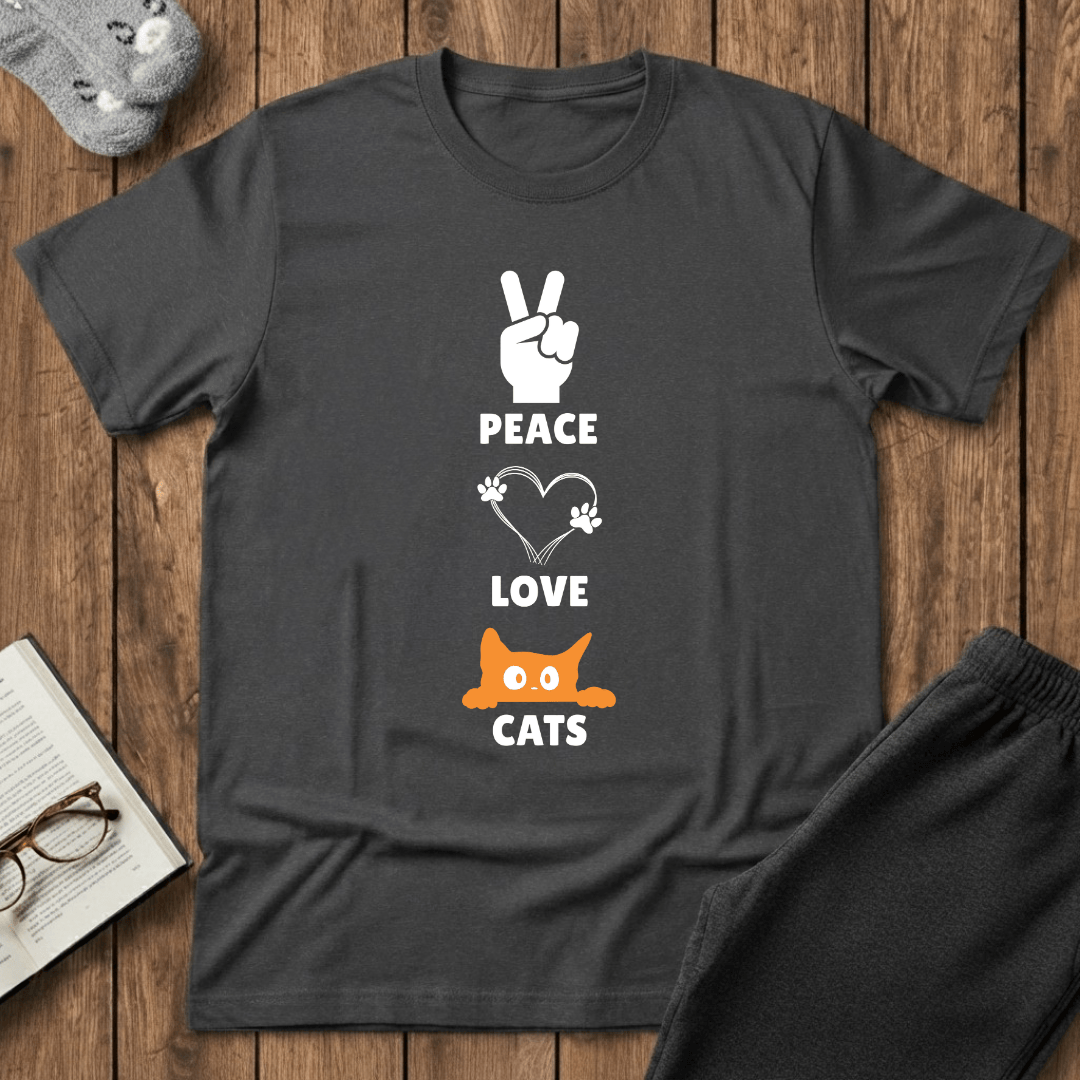 Peace Love Cats T-Shirt