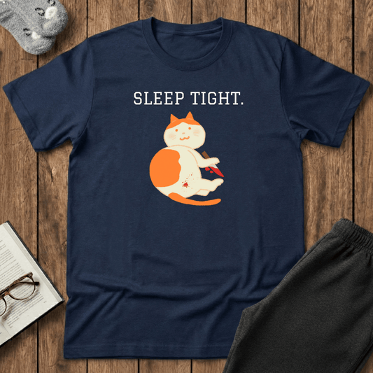 Sleep Tight Creepy Cat T-Shirt