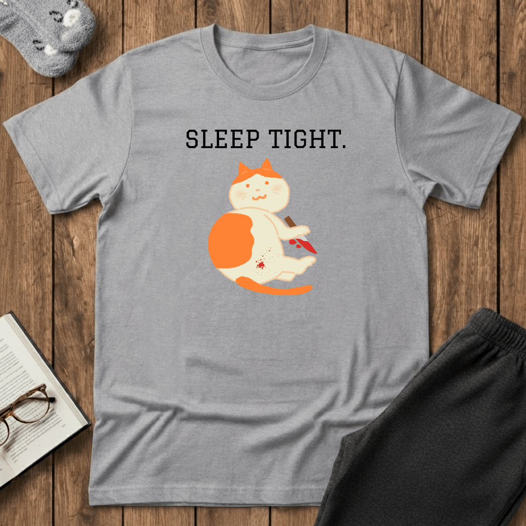 Sleep Tight Creepy Cat T-Shirt