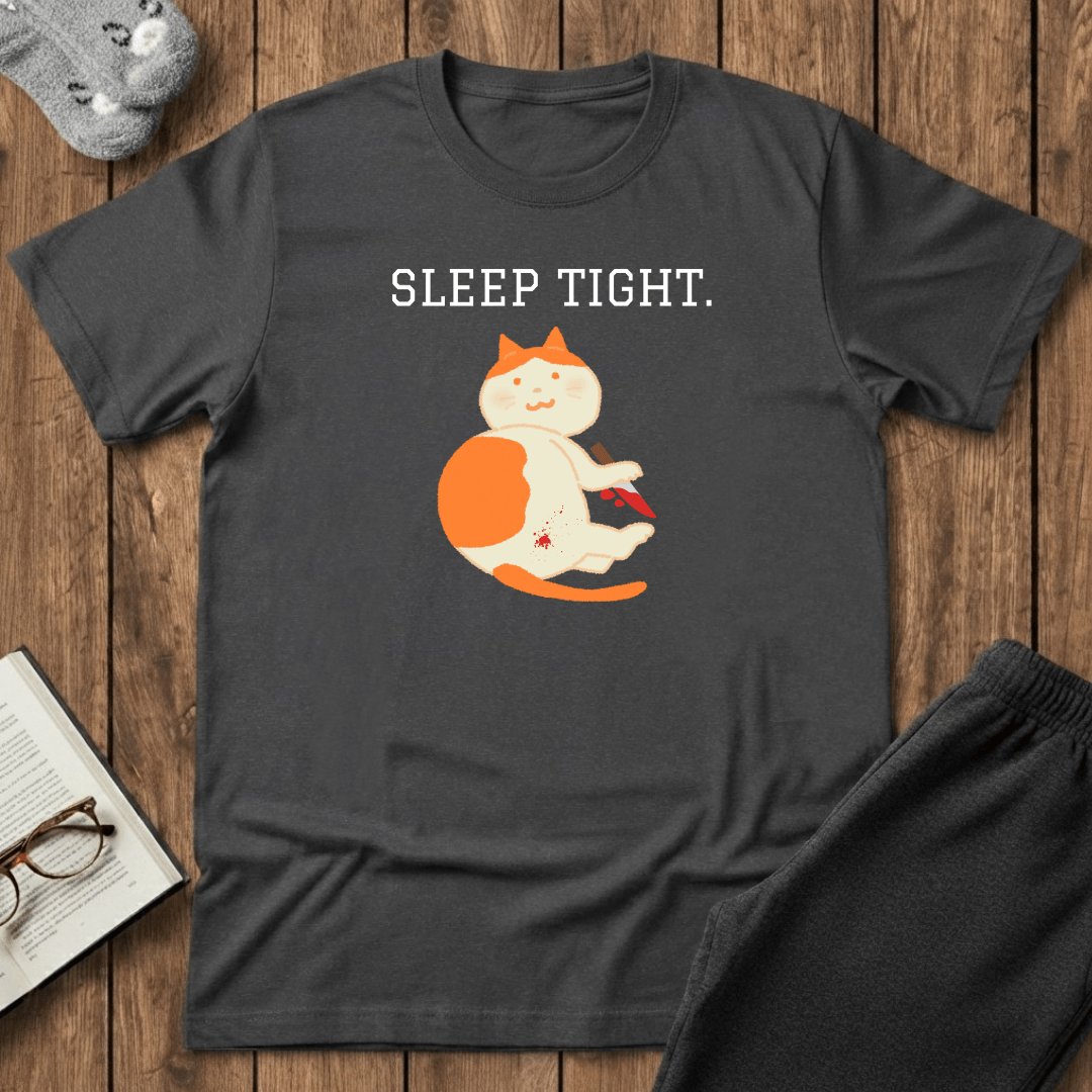 Sleep Tight Creepy Cat T-Shirt