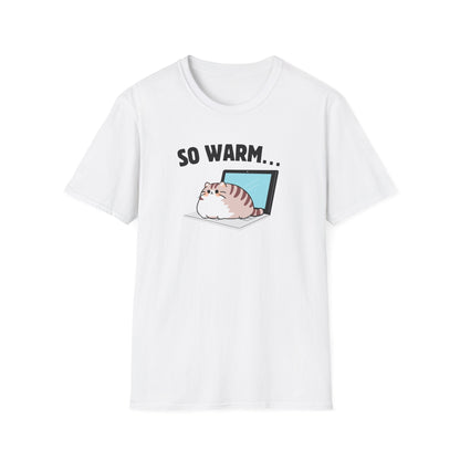 So Warm Laptop Cat T-Shirt