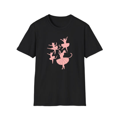 Ballet Cat Silhouette Dance T-Shirt
