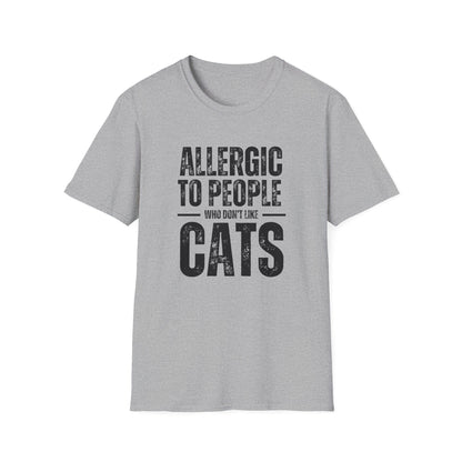 Allergic to People Who Don’t Like Cats T-Shirt