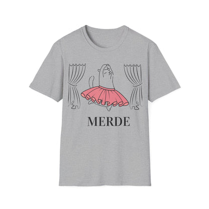 Merde - Break a Leg Ballet Cat T-Shirt