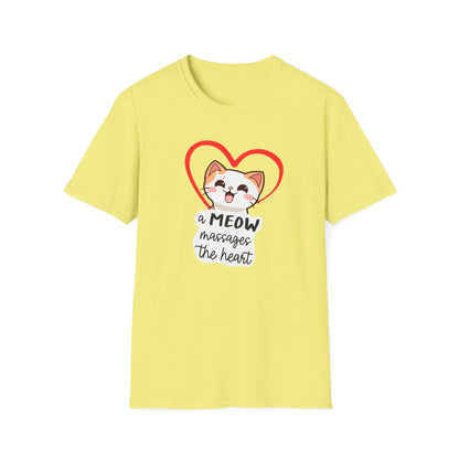 Heart Massaging Meow Cat T-Shirt
