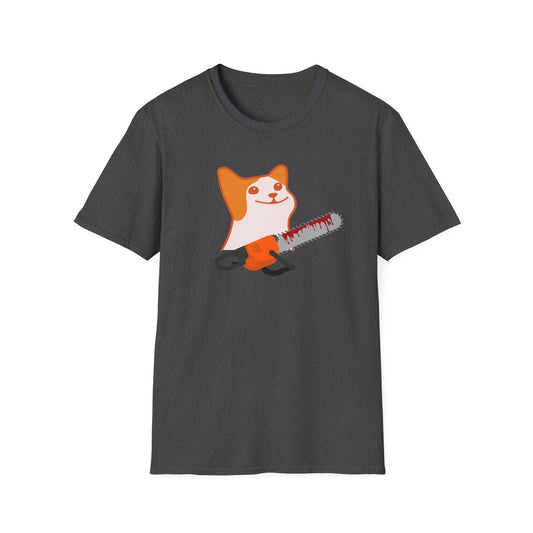 Creepy Cat With Chainsaw T-Shirt