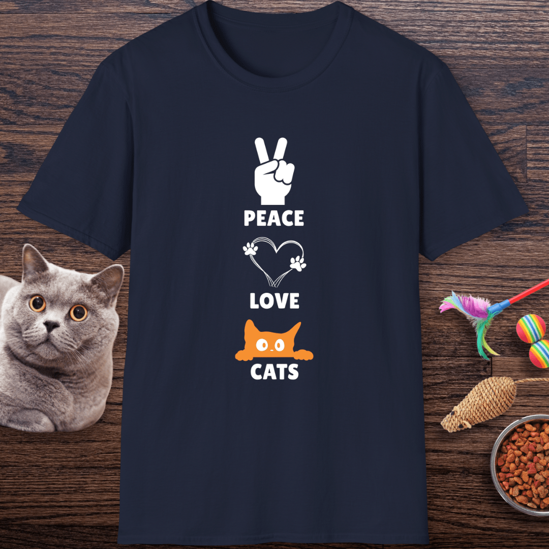 Peace Love Cats T-Shirt