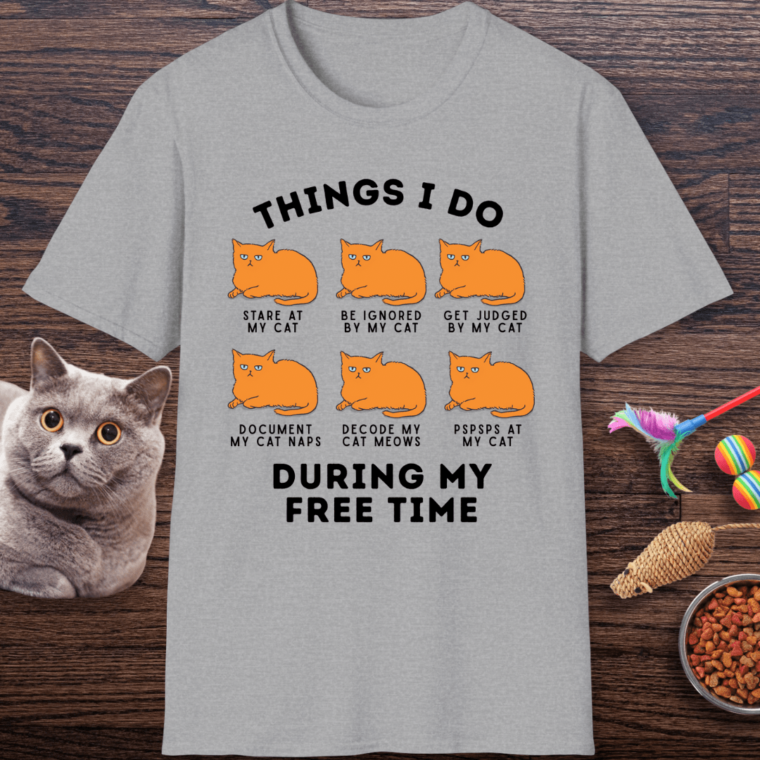 Things I Do With My Cat T-Shirt