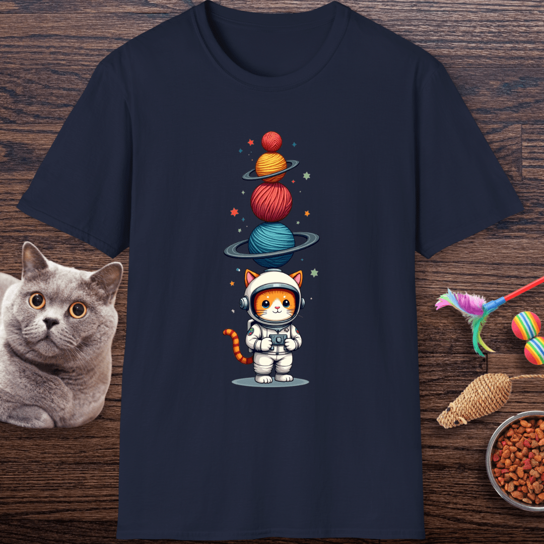 Yarniverse Explorer Cat T-Shirt