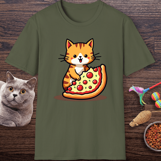 Pizza My Heart Cat T-Shirt