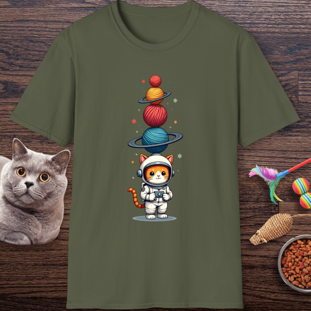 Yarniverse Explorer Cat T-Shirt