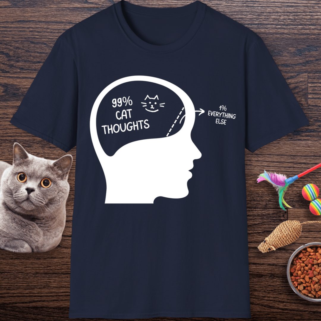 99% Cat Thoughts T-Shirt