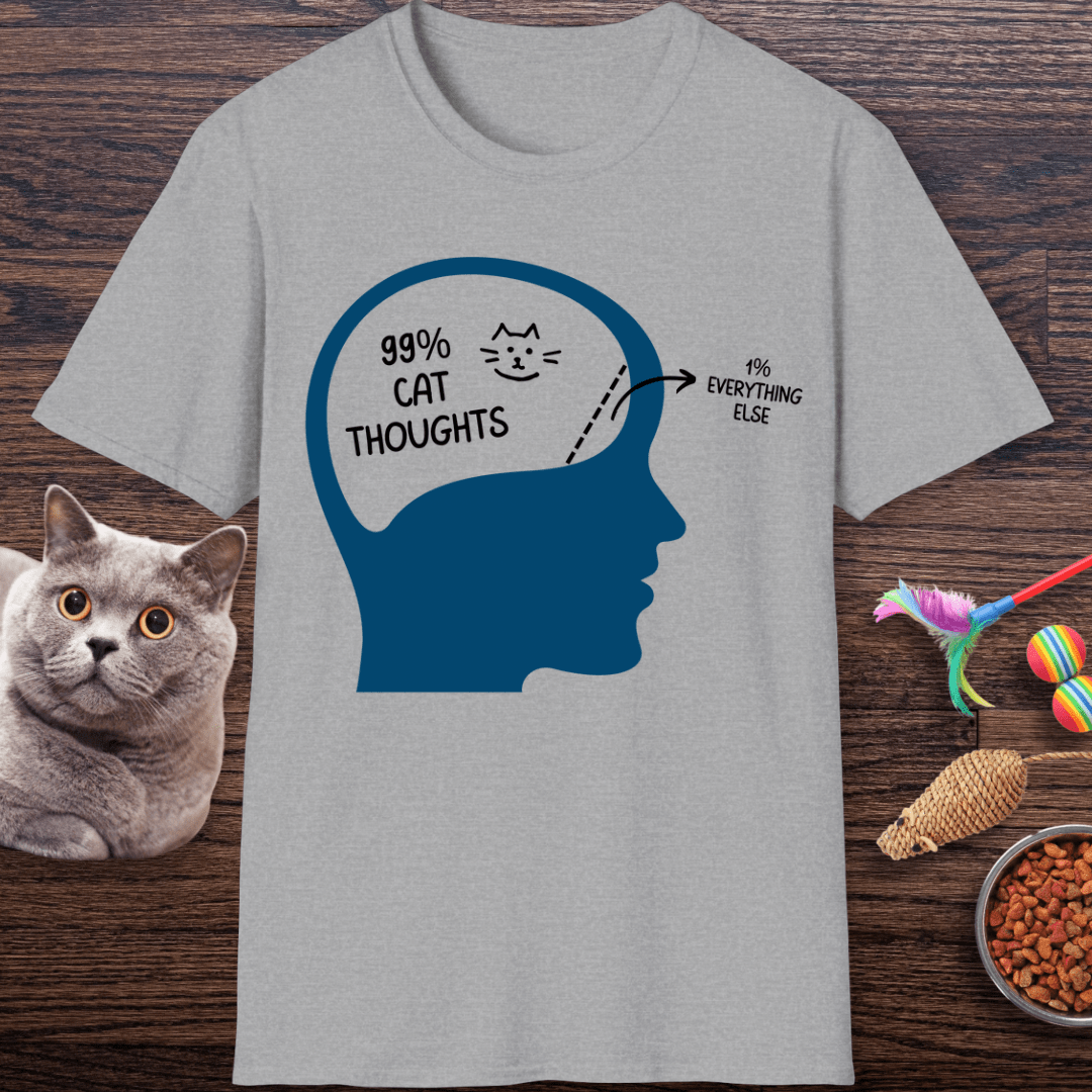 99% Cat Thoughts T-Shirt