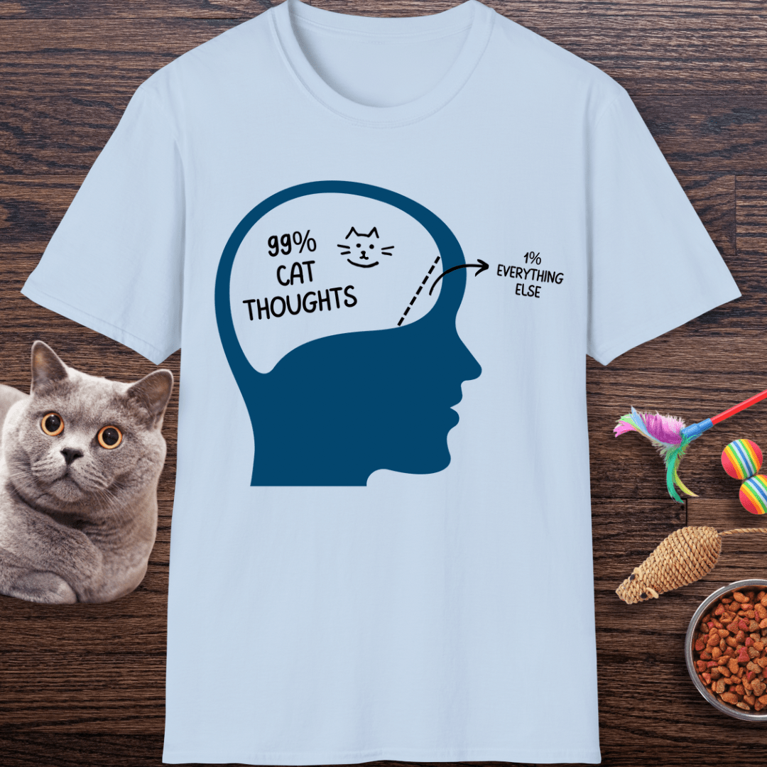 99% Cat Thoughts T-Shirt