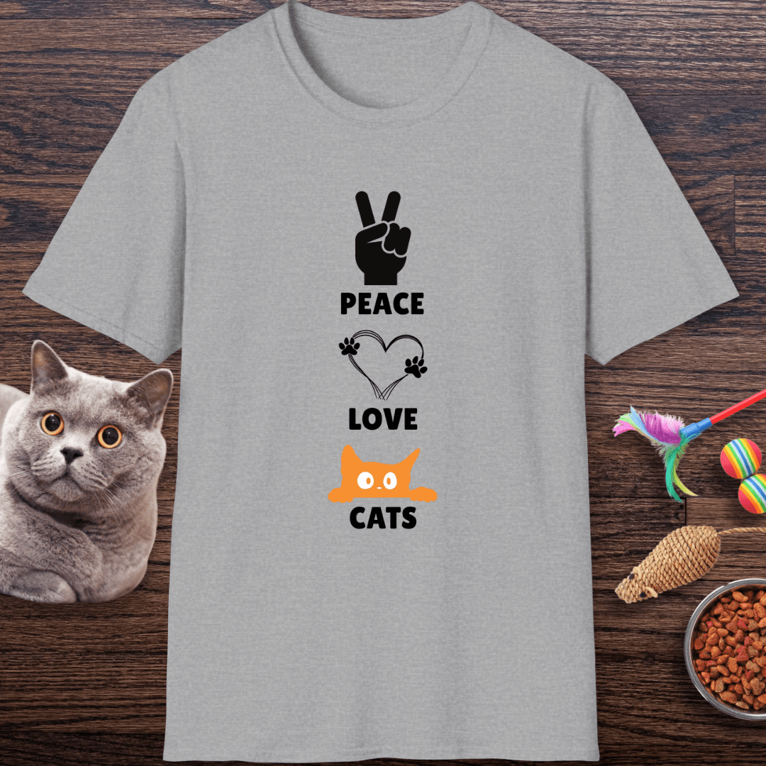 Peace Love Cats T-Shirt