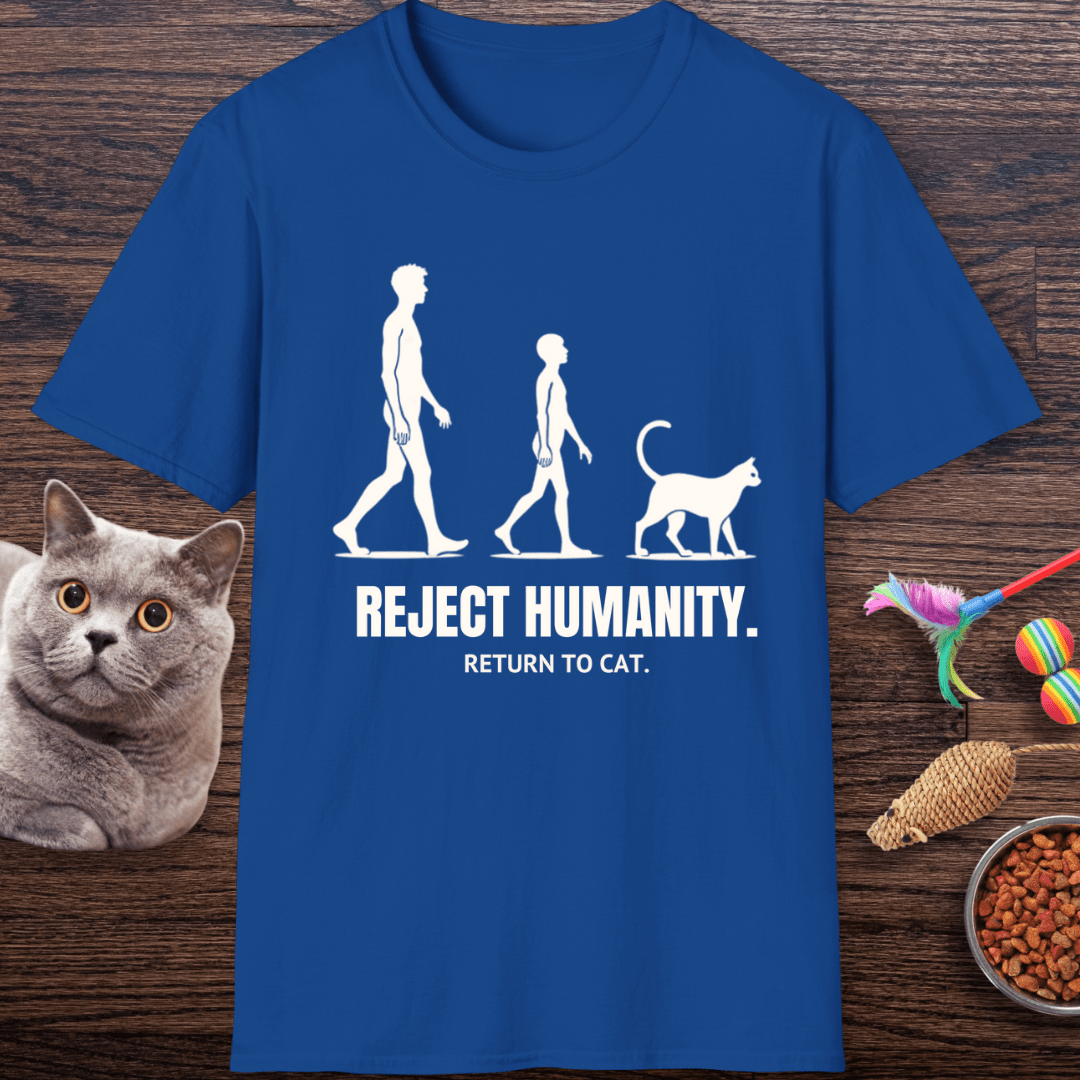 Reject Humanity, Return to Cat T-Shirt