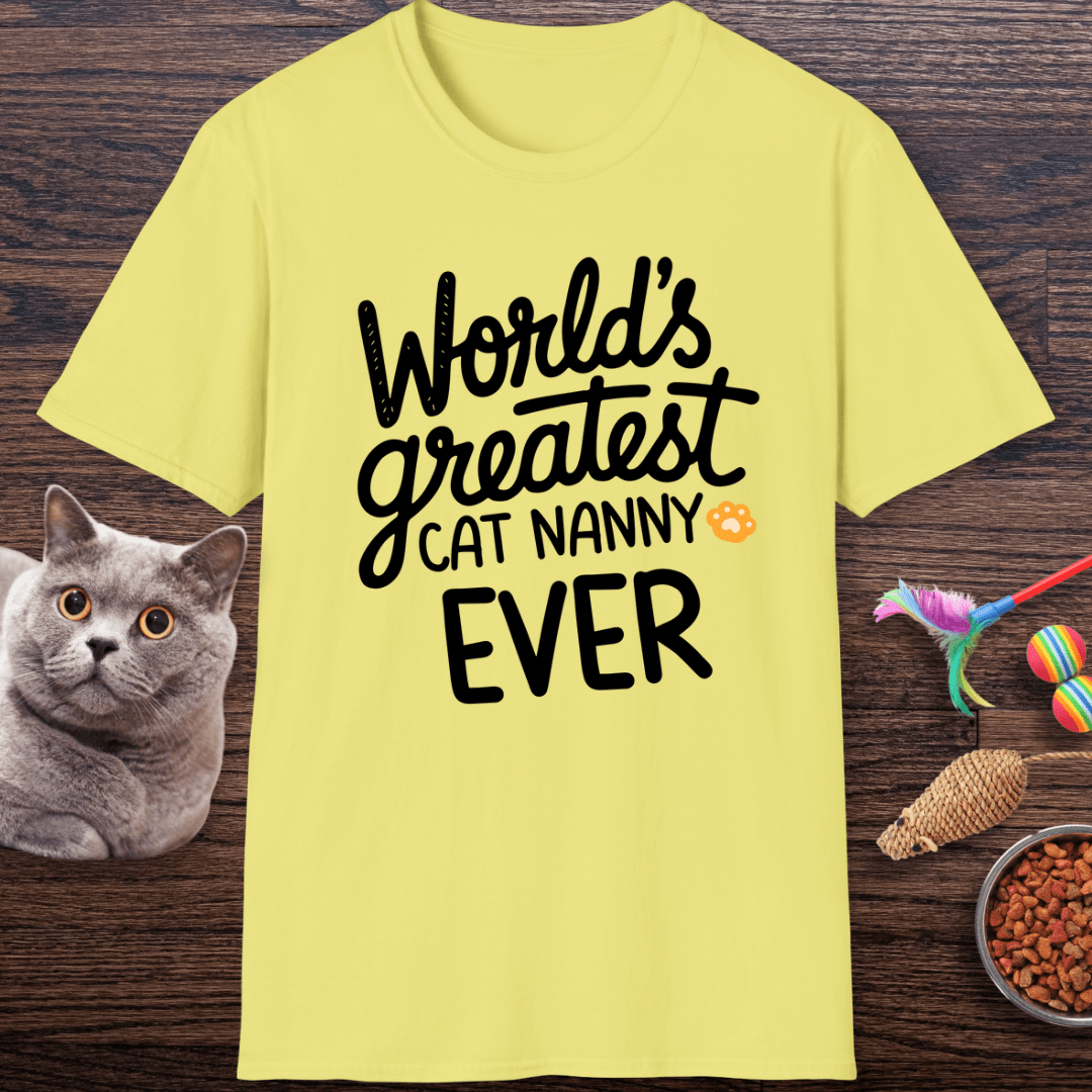 World’s Greatest Cat Nanny Ever T-Shirt